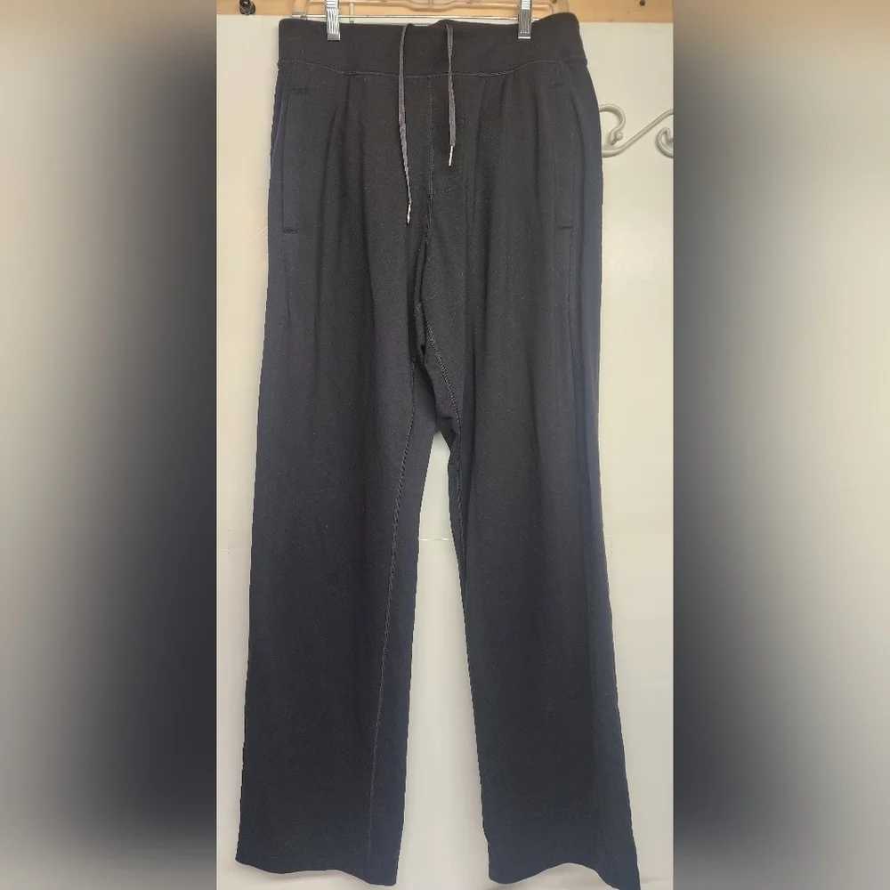 Lululemon black mens drawstring 4-pocket minimalist workout jogging pants sz L